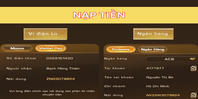 Nạp Tiền Iwin Đăng Nhập Vào Tài Khoản Iwin